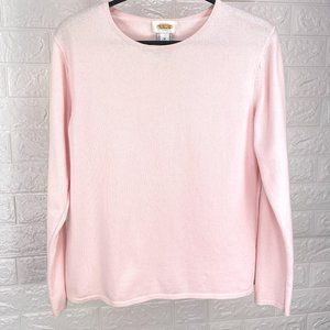 Talbots Light Pink Crew Neck Sweater